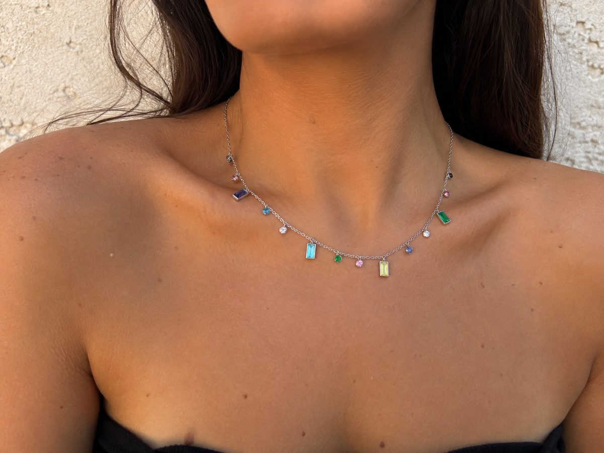 COLLANA CHROMA DROP SILVER
