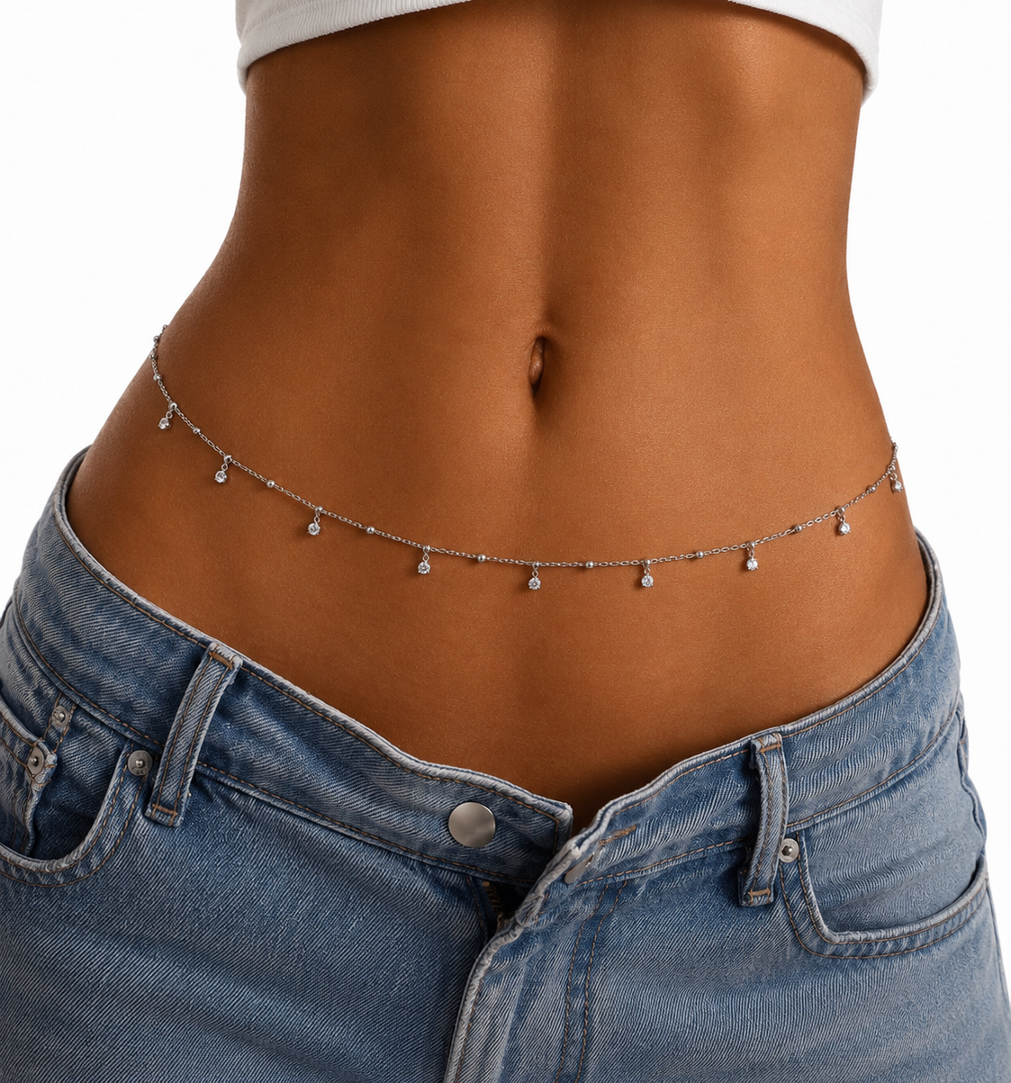 Body Chain Estrellas silver