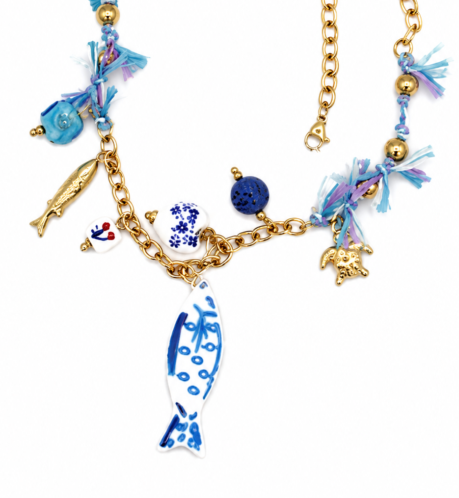 COLLANA DELFI VIOLET BLUE