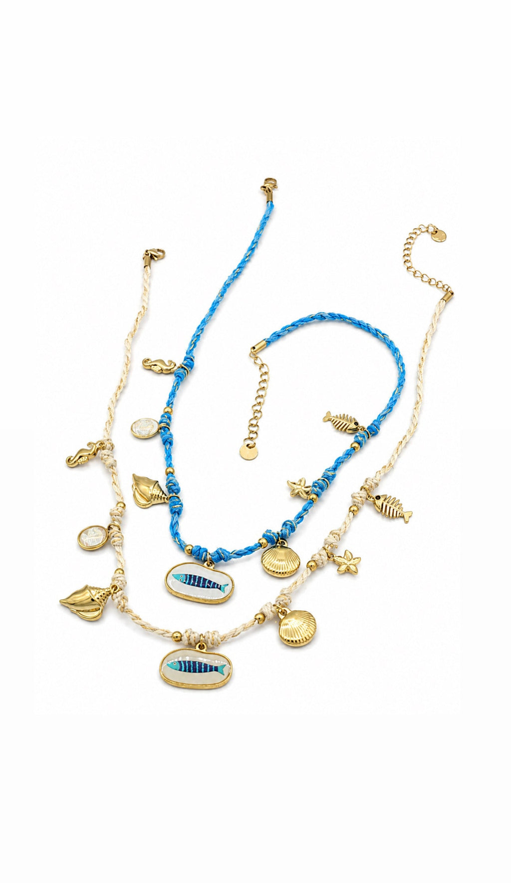 COLLANA BEADS BLUE