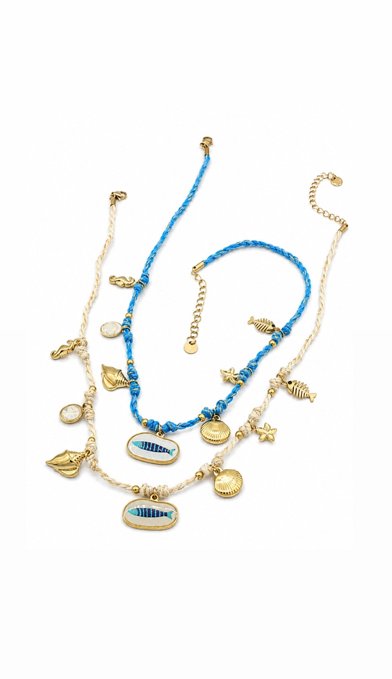 COLLANA BEADS BLUE