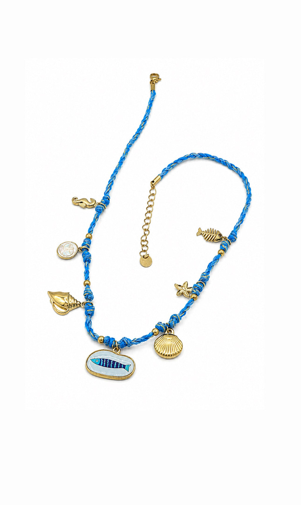 COLLANA BEADS BLUE