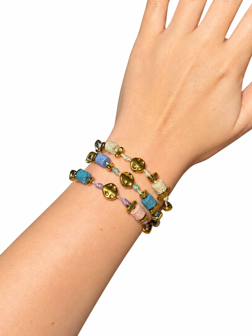 BRACCIALE BEADS VIOLET